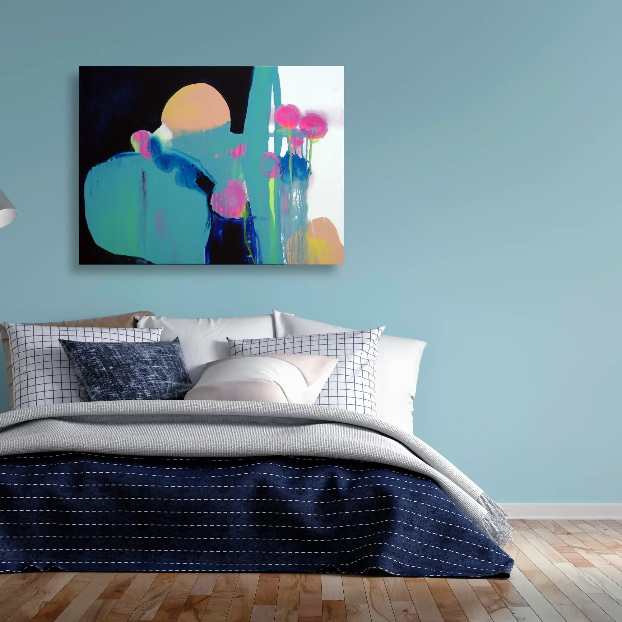 Moon Pond on Bedroom blue.webp
