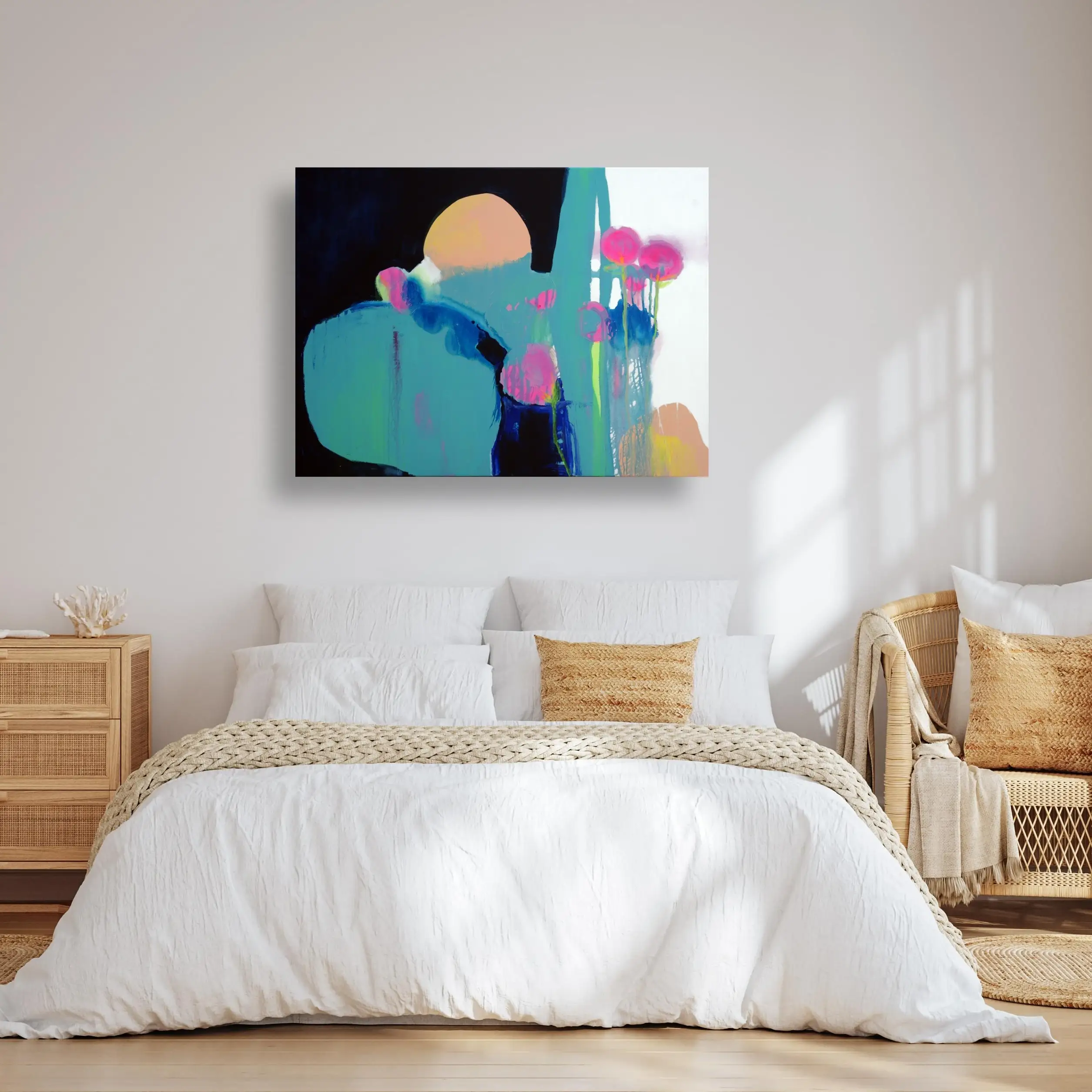 Moon Pond on Bedroom white.webp