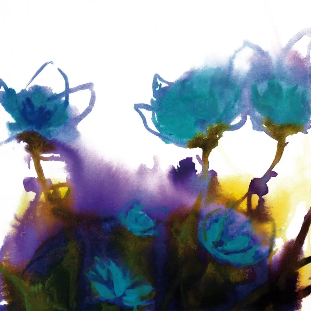 Blue Cotton Flowers